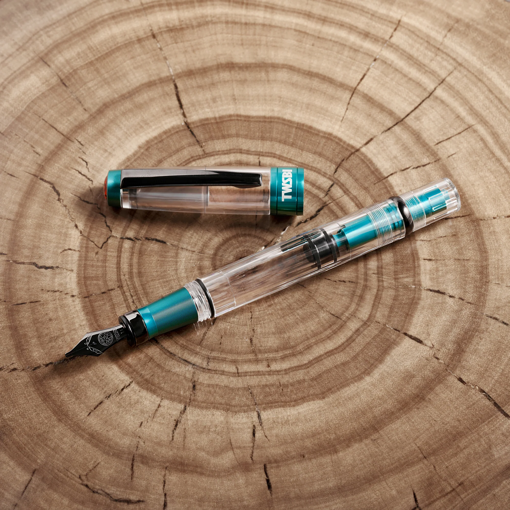 TWSBI Diamond 580ALR Caribbean w/Onyx Fountain Pen - Image 7