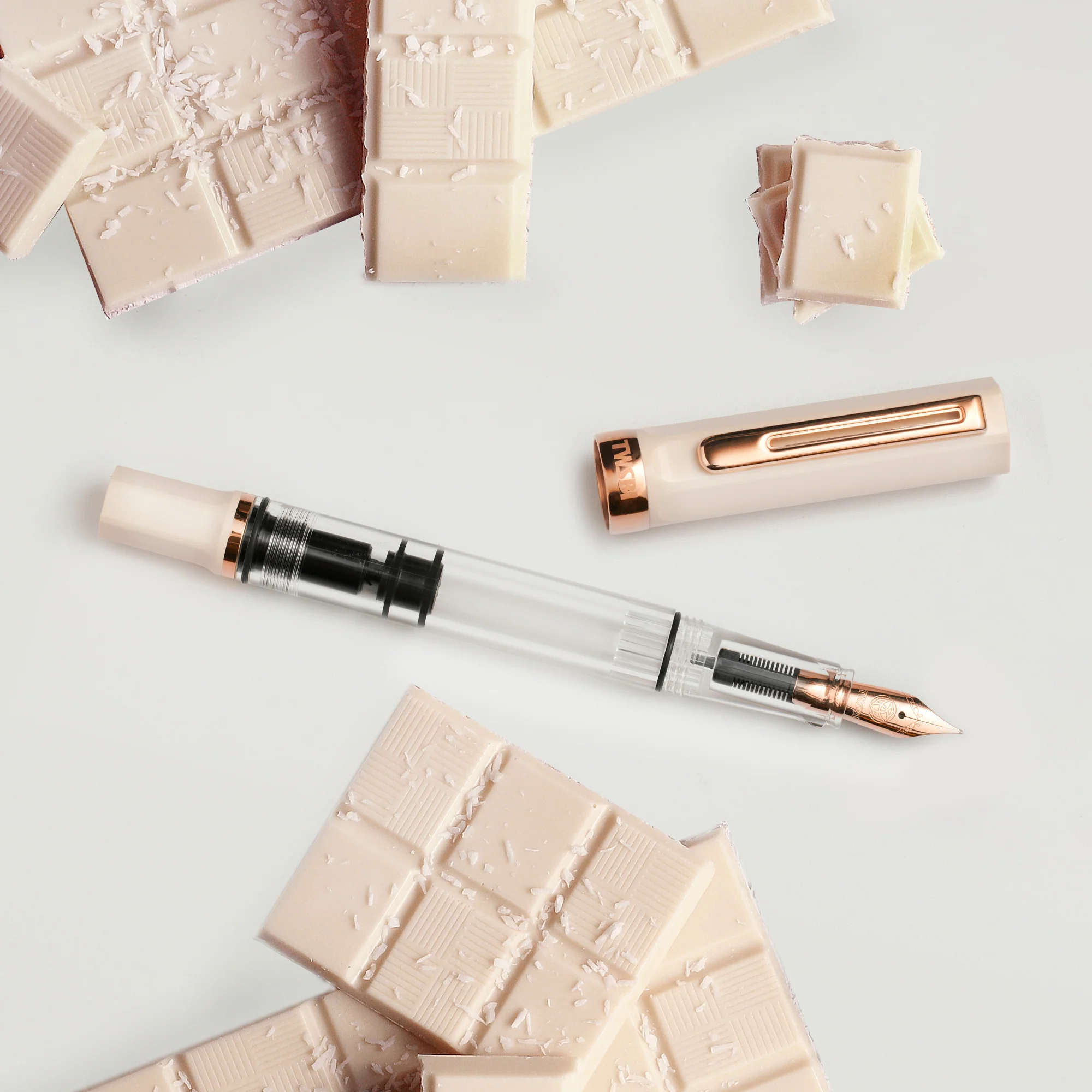 TWSBI ECO Creme RoseGold Fountain Pen - Image 5