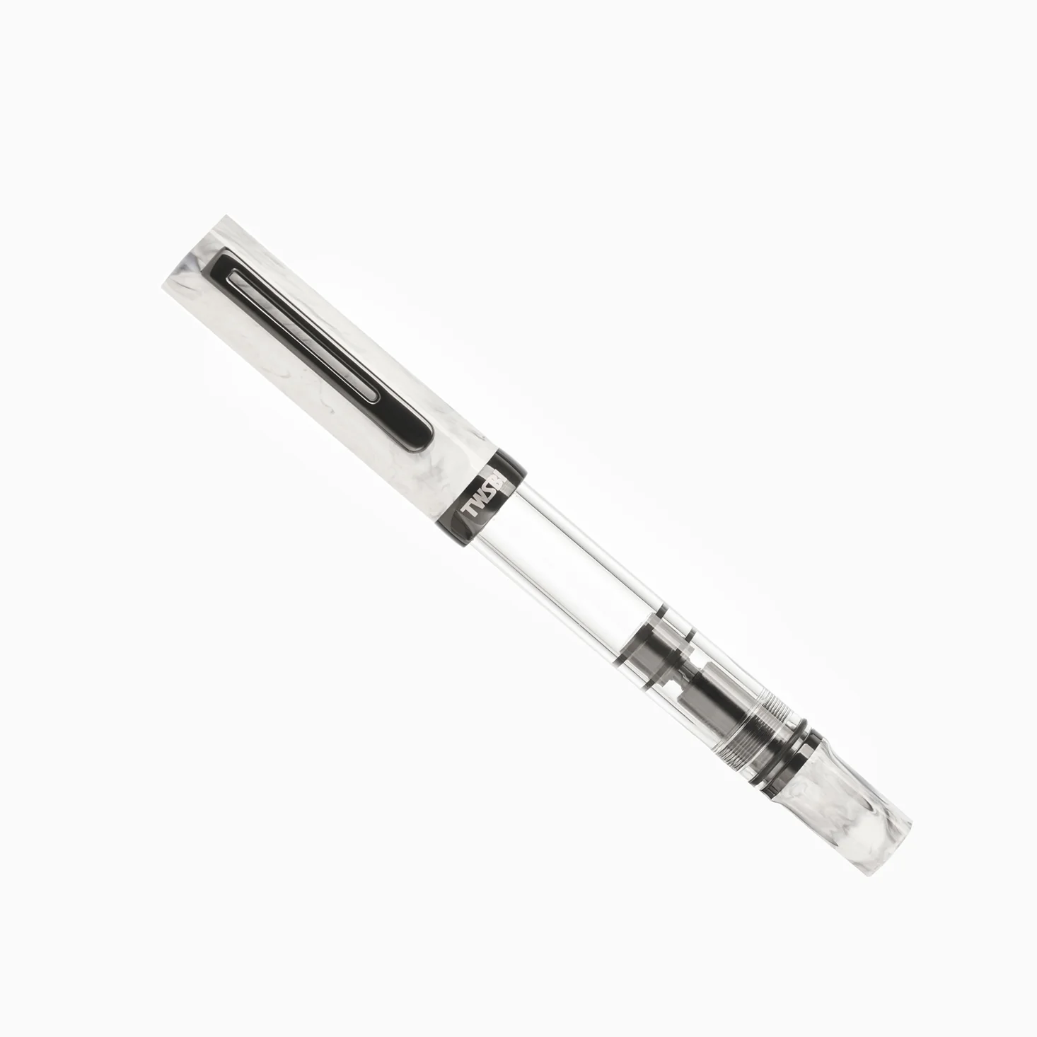 TWSBI ECO Carrara w/Onyx Fountain Pen - Image 8